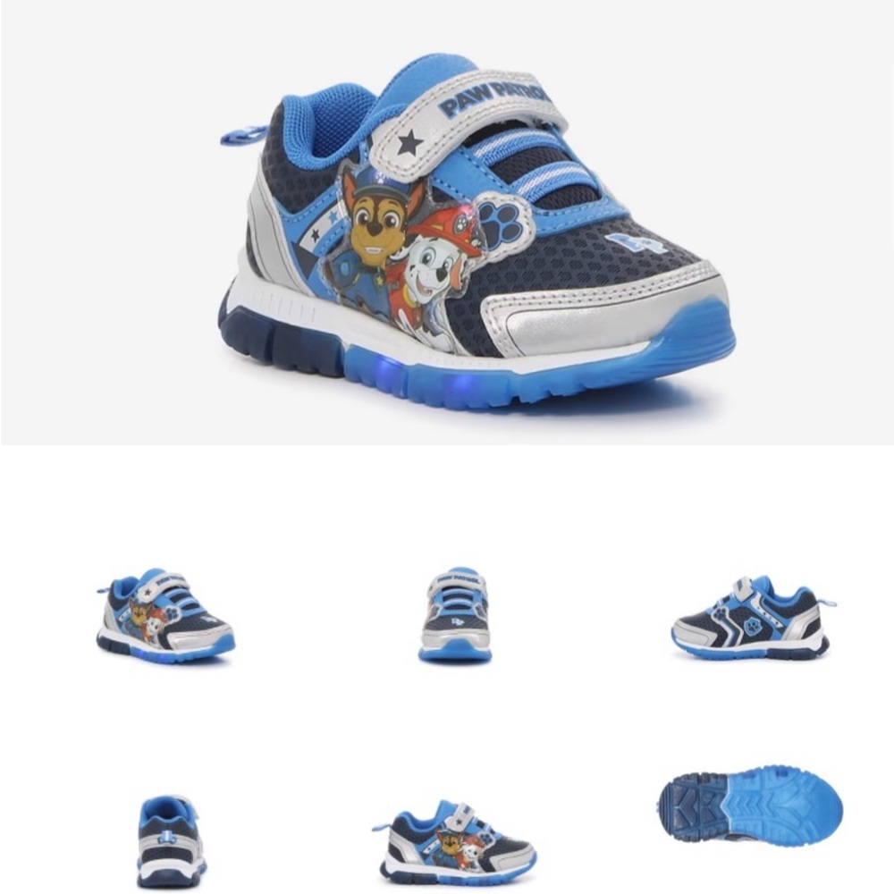 Paw patrol light up sneakers size 10 toddler